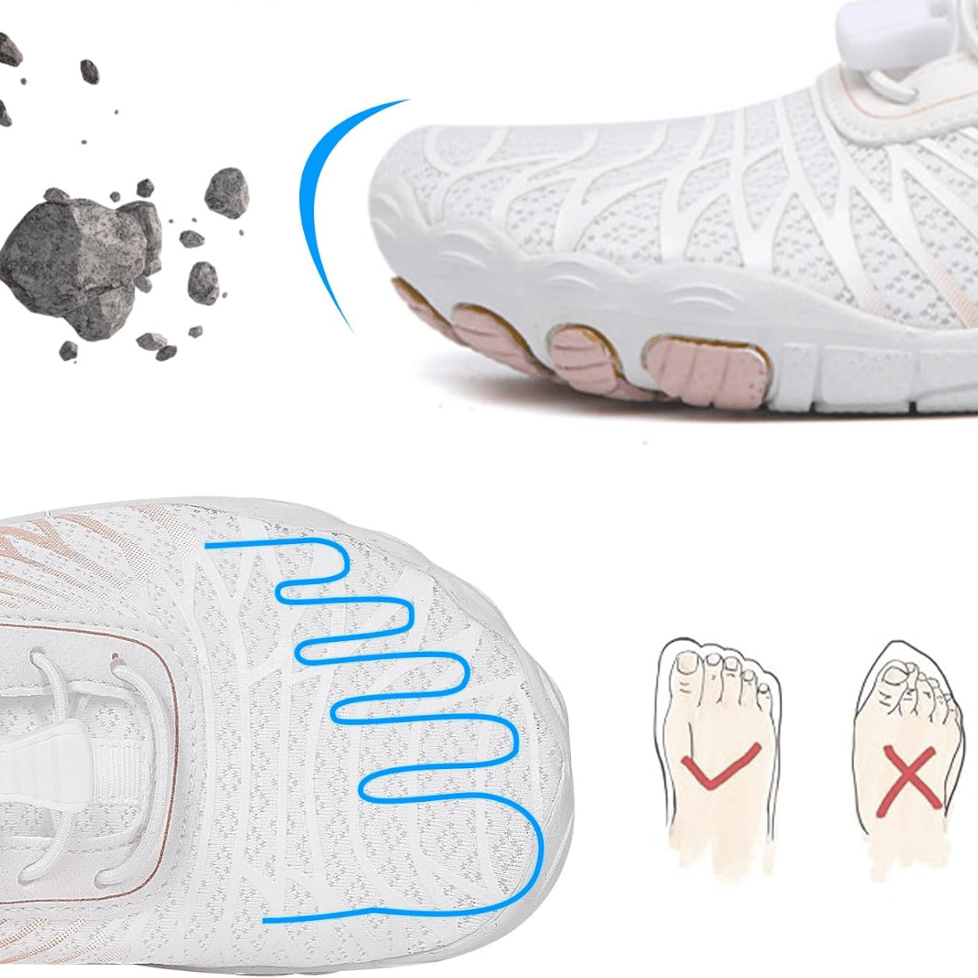 Chaussures Pieds Nus NaturaStep – Semelle Fine 4 mm, Confort Naturel, Légèreté et Alignement Postural