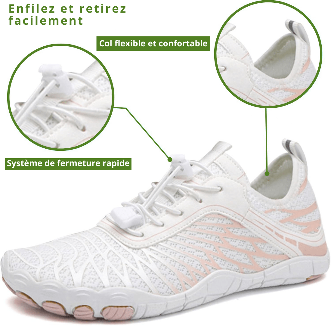 Chaussures Pieds Nus NaturaStep – Semelle Fine 4 mm, Confort Naturel, Légèreté et Alignement Postural